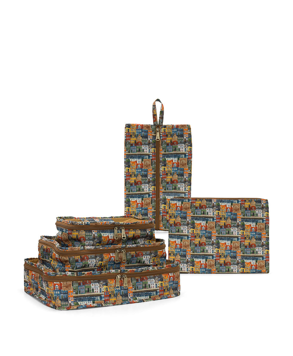5 Piece Travel Cubes | Homes Along The Coast of Bergen | Homes Along The Coast Of Bergen