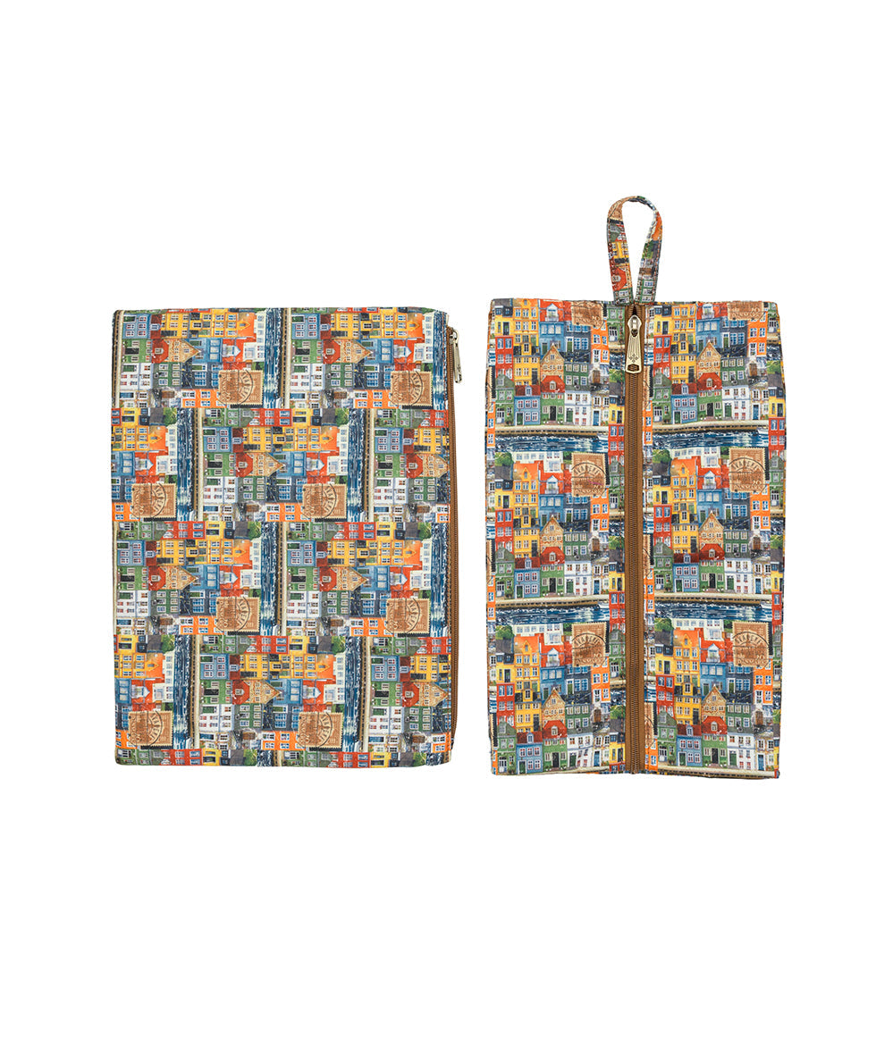 5 Piece Travel Cubes | Homes Along The Coast of Bergen | Homes Along The Coast Of Bergen