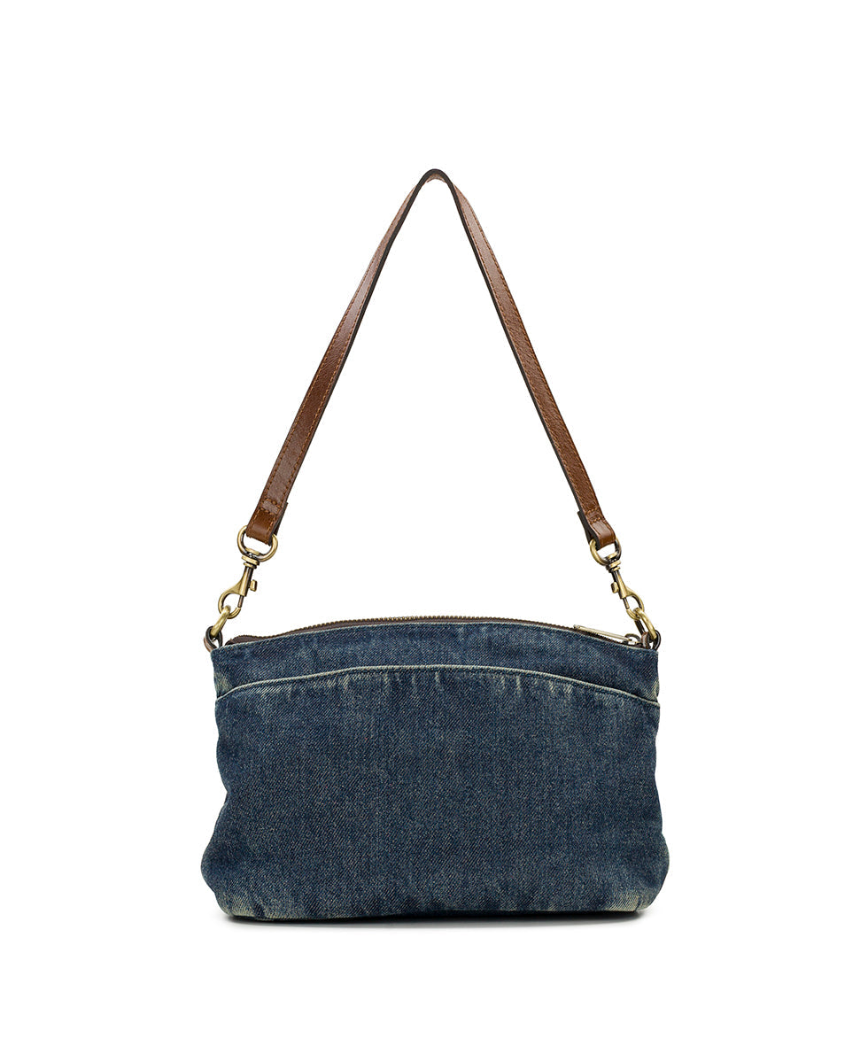 Arlee Crossbody - Washed Woven Denim