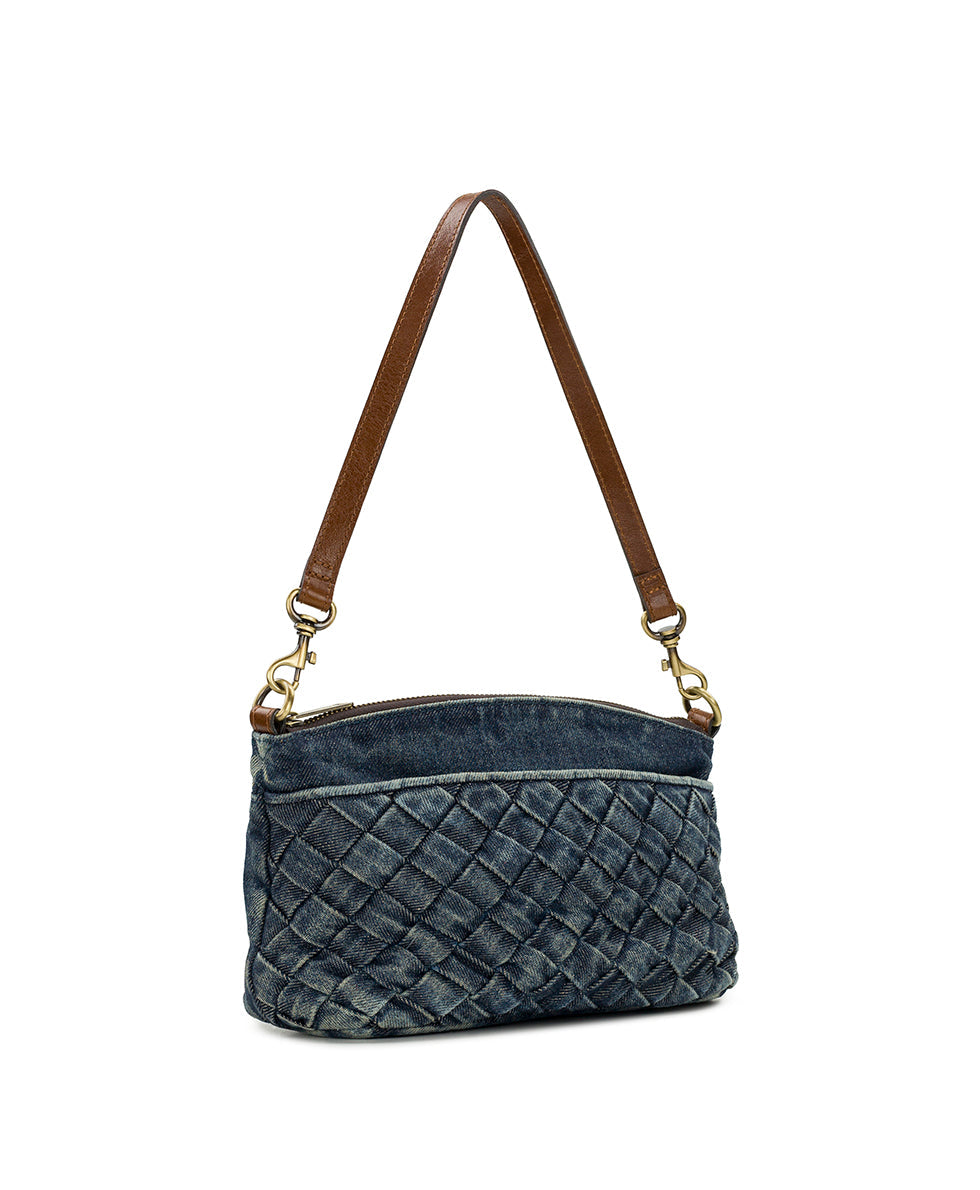 Arlee Crossbody - Washed Woven Denim