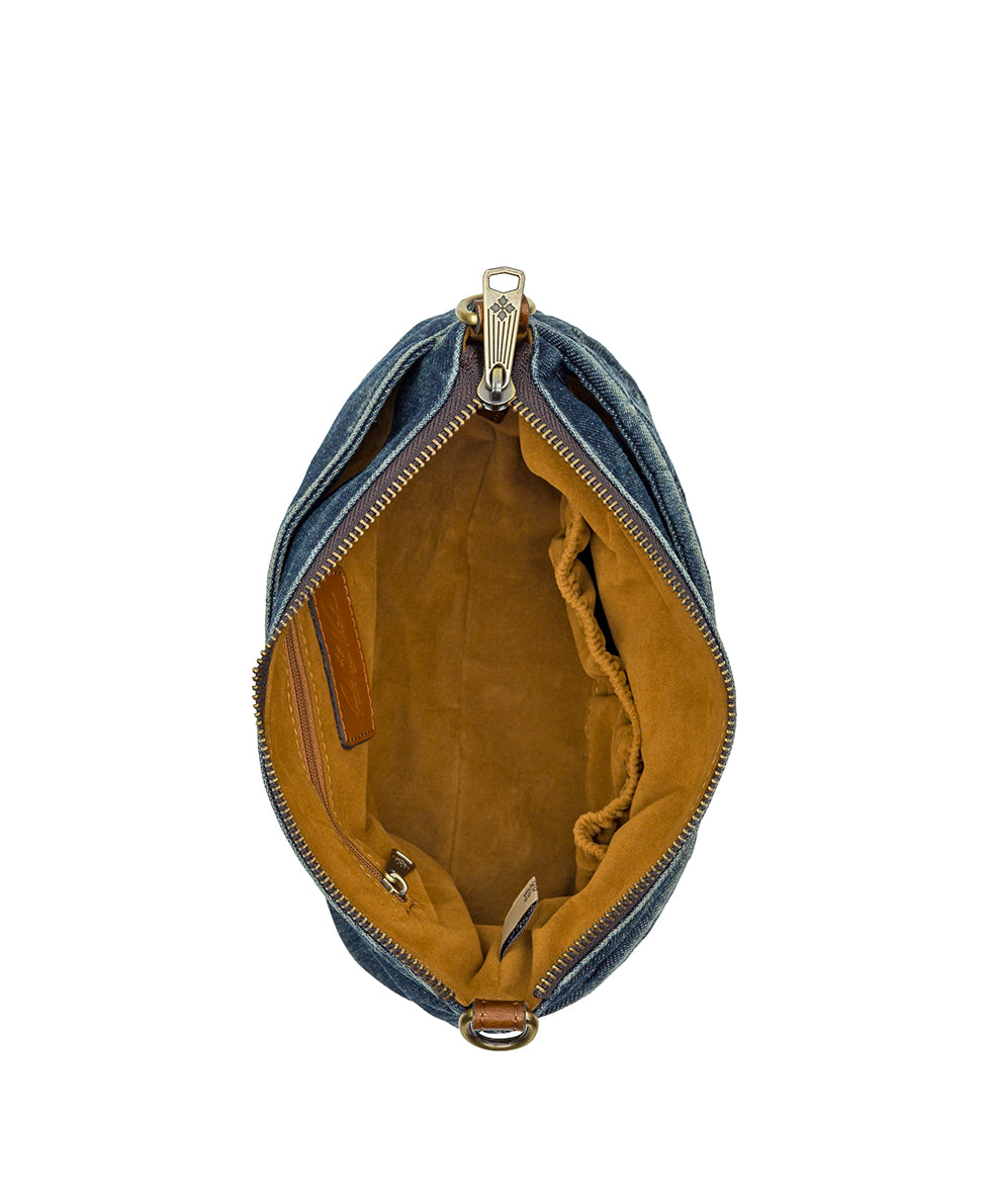 Arlee Crossbody - Washed Woven Denim