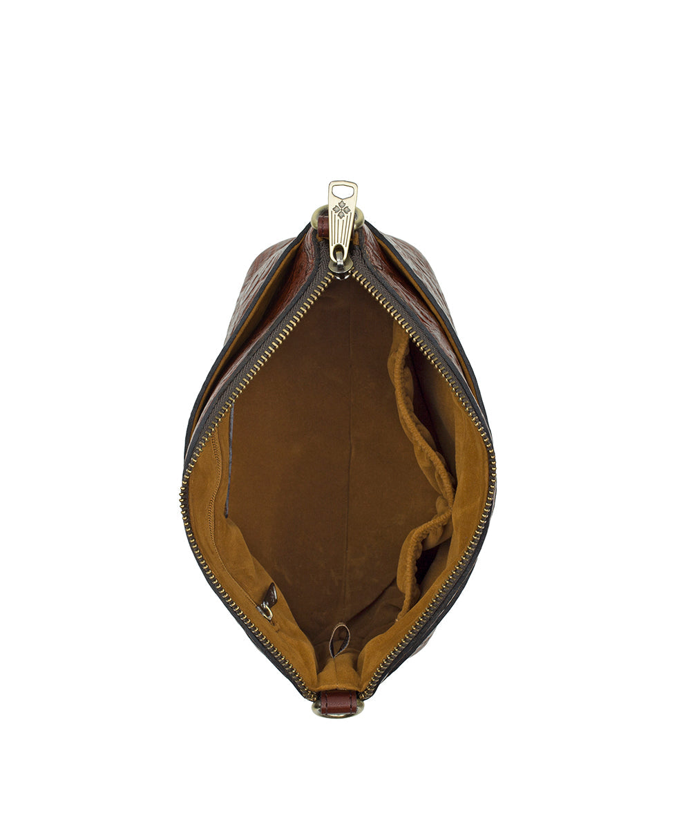 Arlee Crossbody | Brazilian Supple Tooled | Cognac