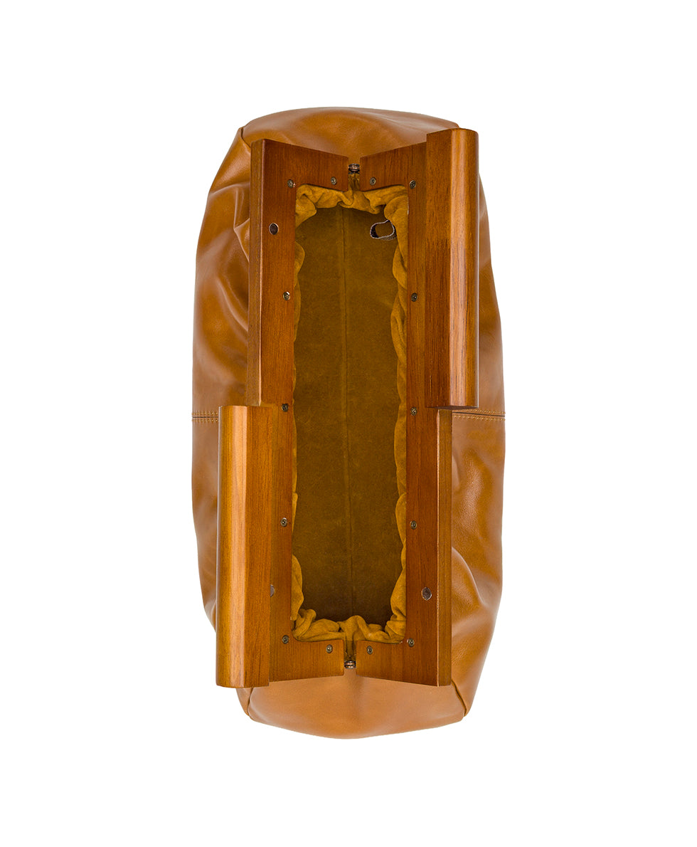 Appoline Wooden Frame - Vintage Glazed Leather