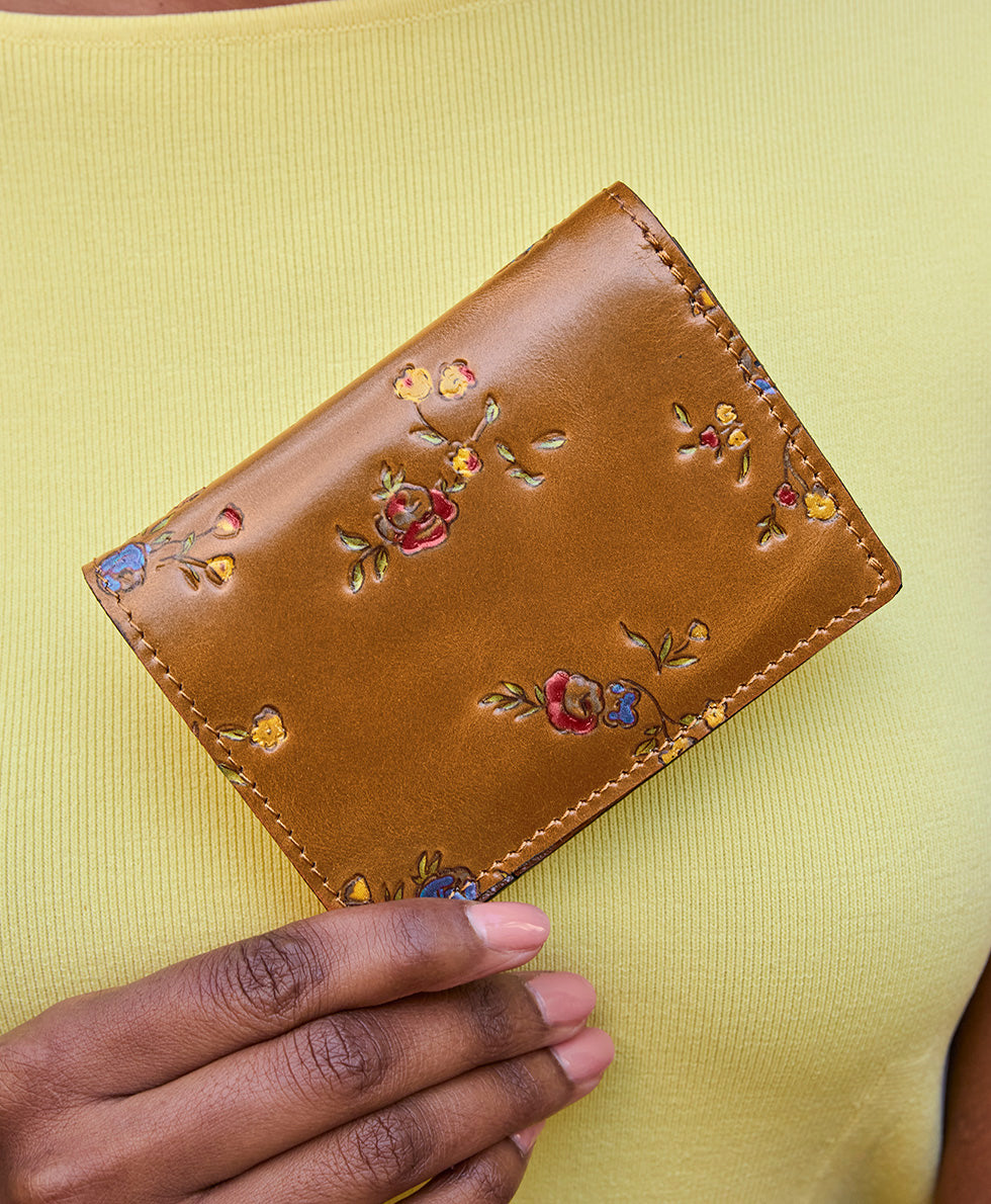 Annecy Wallet - Fleur de Jardin Embossed
