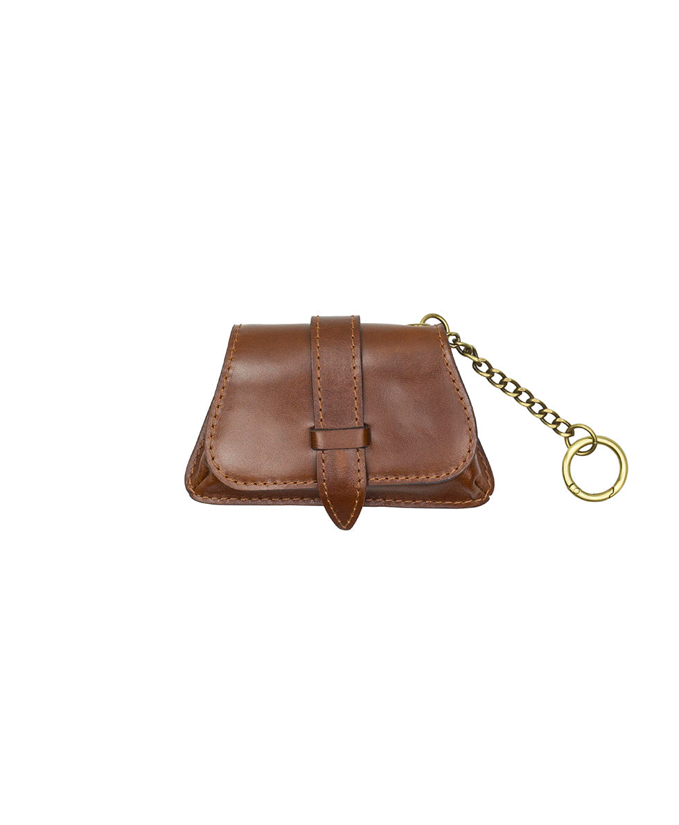 Anya Satchel With Hang Off | Suede Leather | Cognac