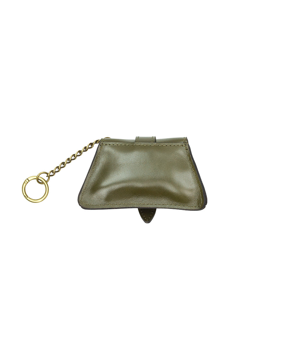 Anya Satchel With Hang Off | Suede Leather | Olive