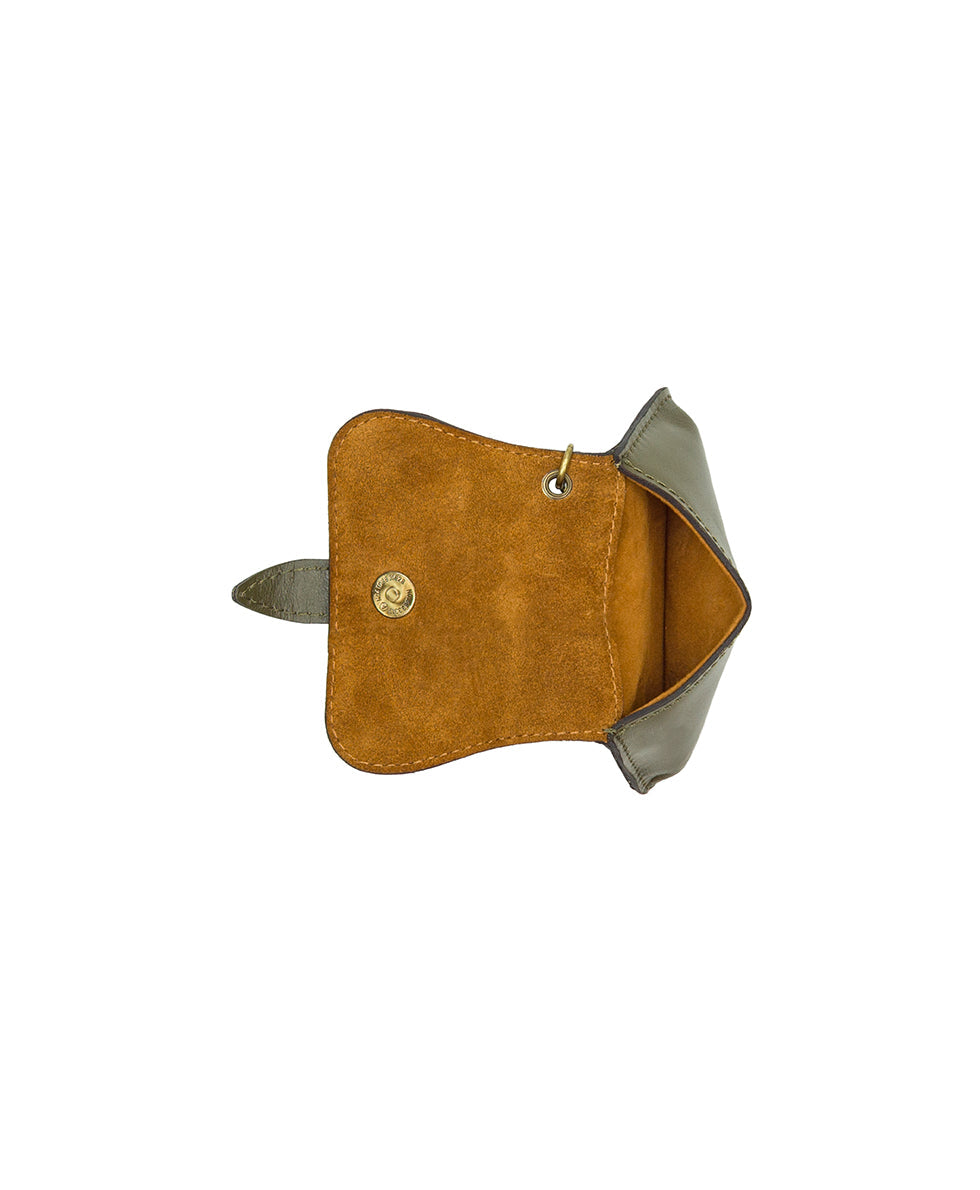 Anya Satchel With Hang Off | Suede Leather | Olive