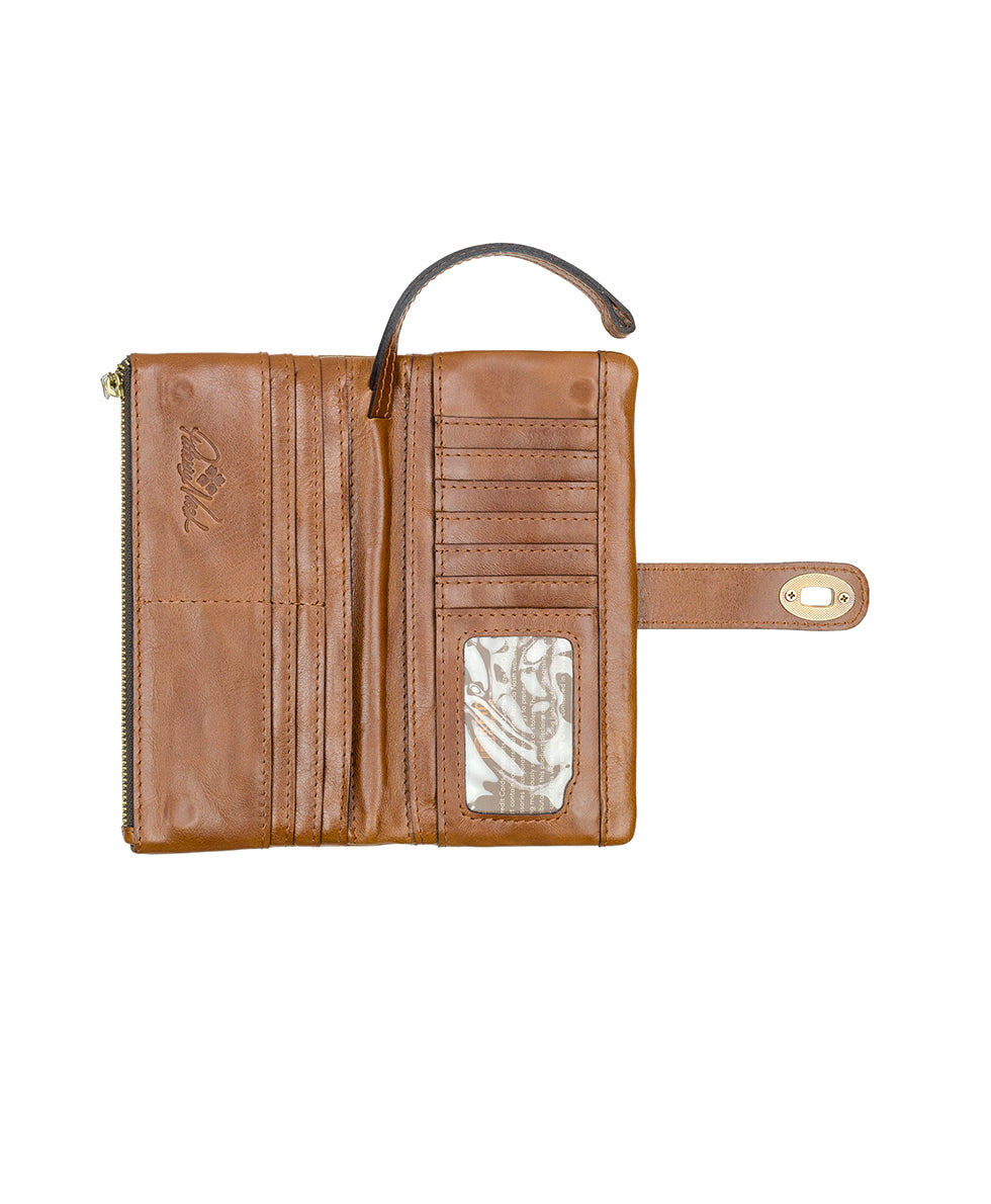 Annesley Wristlet - Vintage Distressed Leather