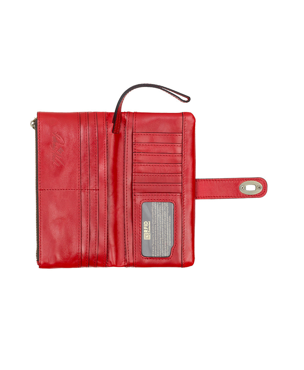Annesley Wristlet - Vintage Distressed Leather