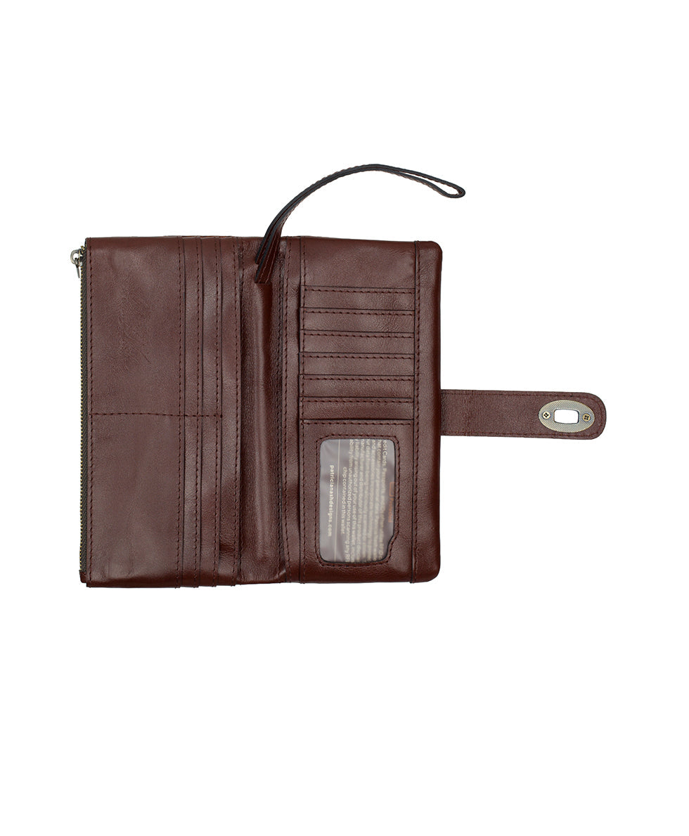 Annesley Wristlet | Brazilian Supple Tooled | Cognac